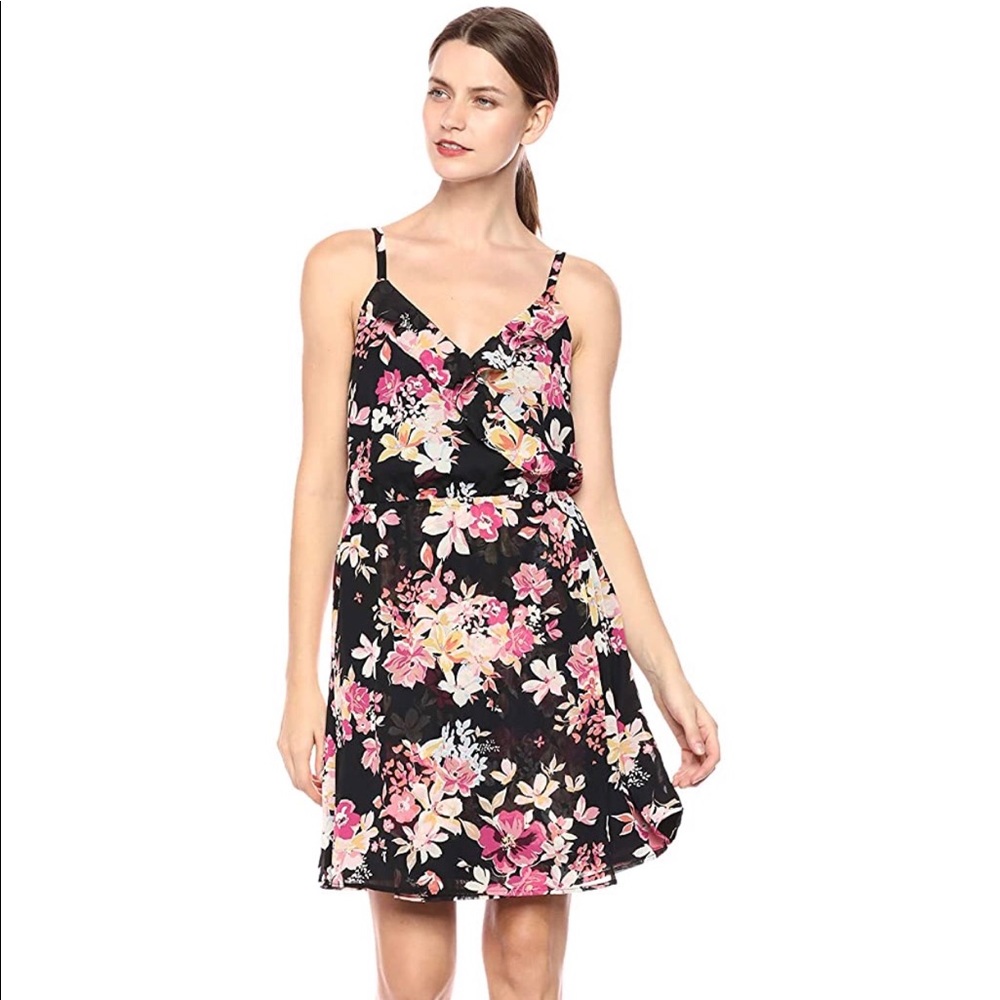 SHARAGANO WOMENS FLORAL DRESS
